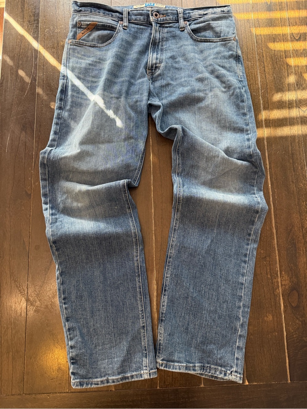 Ariat Men's Light Blue Straight Leg Bootcut Jeans 35/34 Western Wear